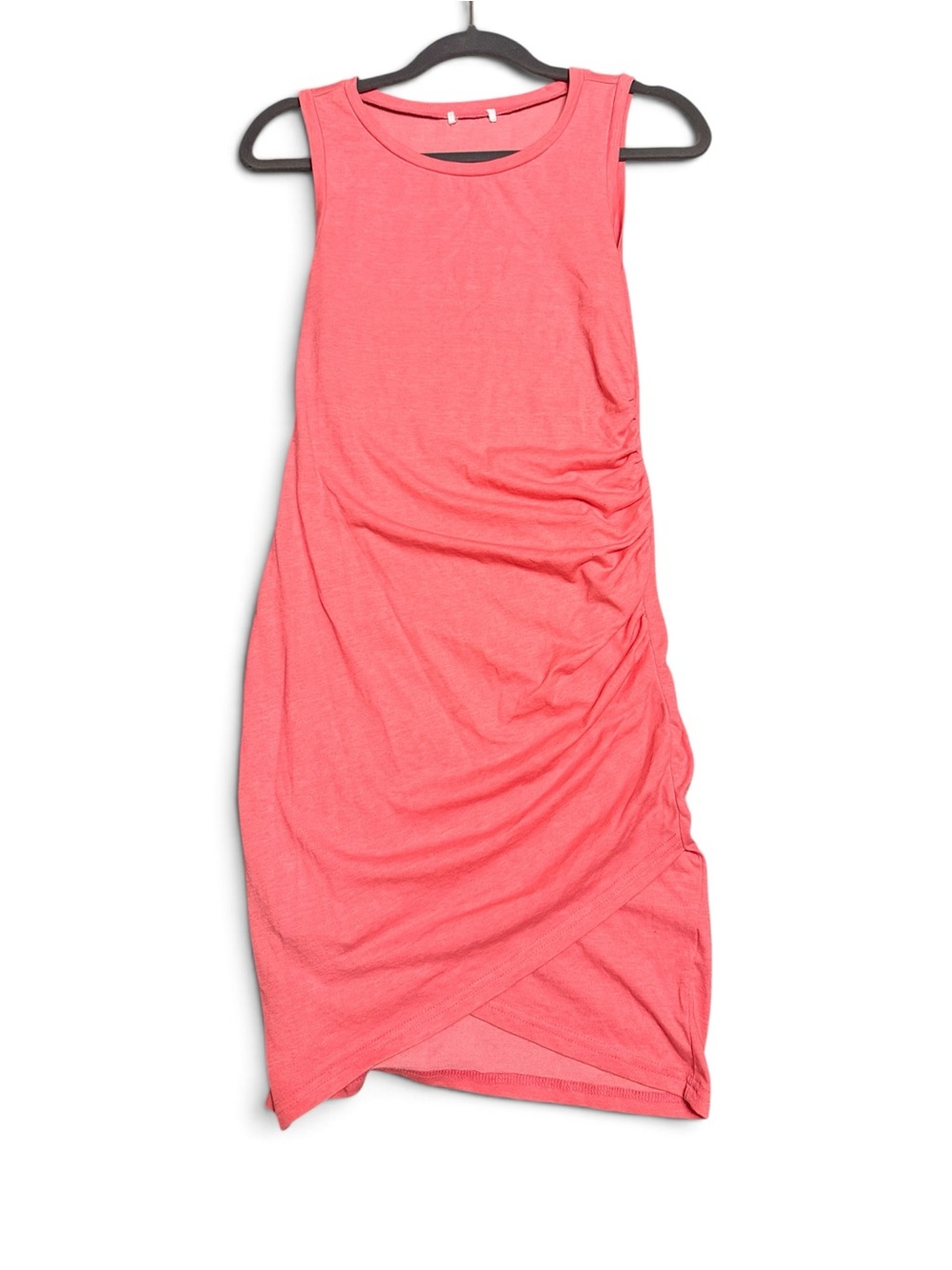 Leith Pink Ruched Tulip Midi Dress Size Small
